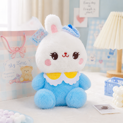 ** THỎ XANH ĐỘI MŨ YẾM VÀNG SIZE 25CM