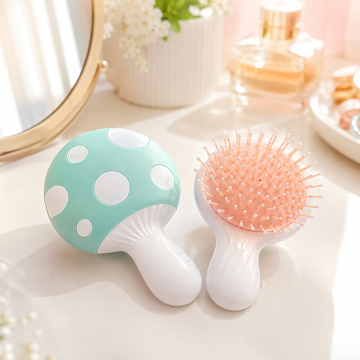 ** Lược chải gỡ rối hình cây nấm