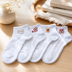 ** Tất/vớ trắng size ngắn nhiều hình