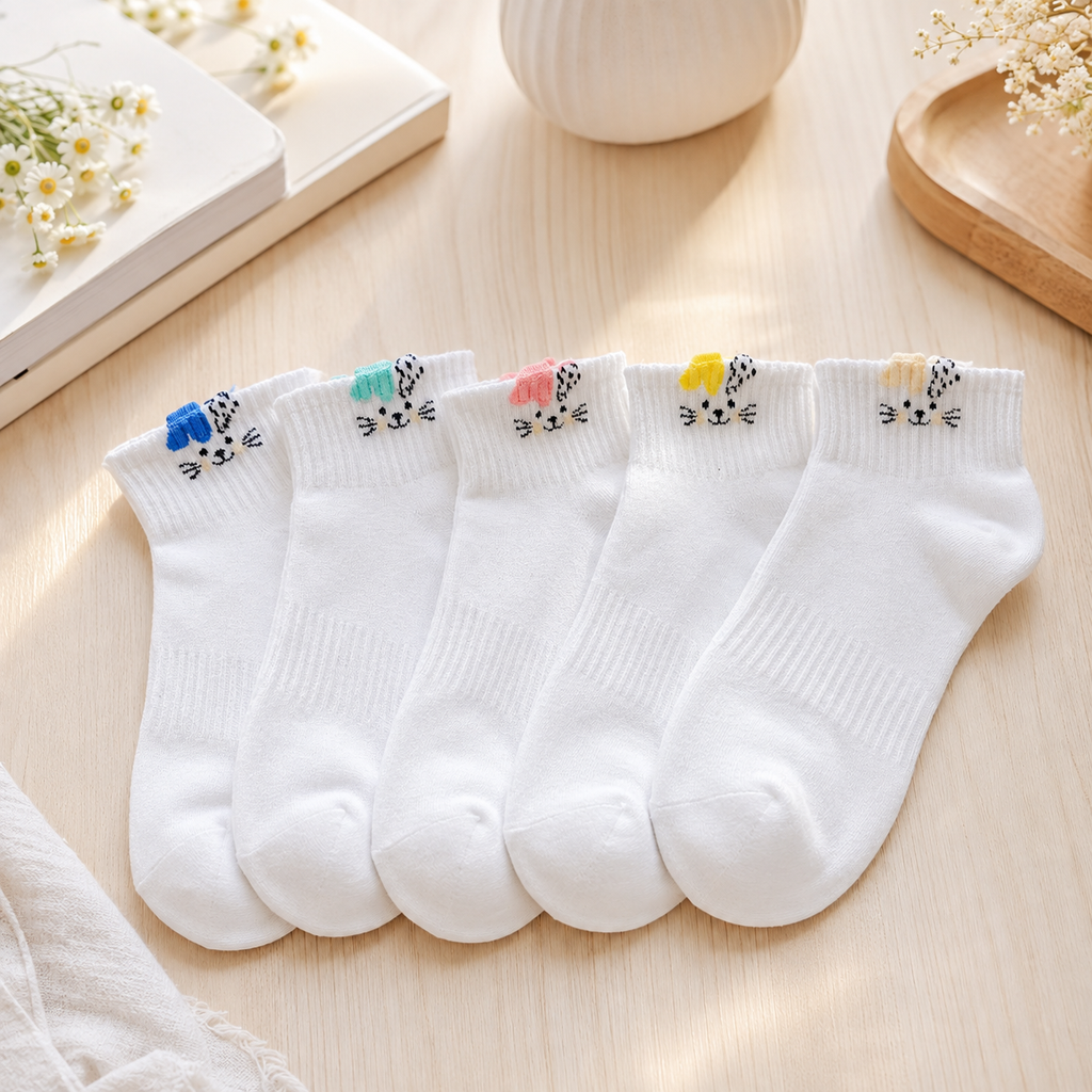 ** Tất/vớ trắng size ngắn nhiều hình