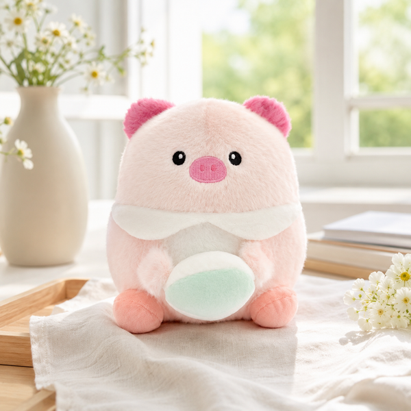 ** GẤU BÔNG HEO Ú ÔM BÓNG SIZE 25CM