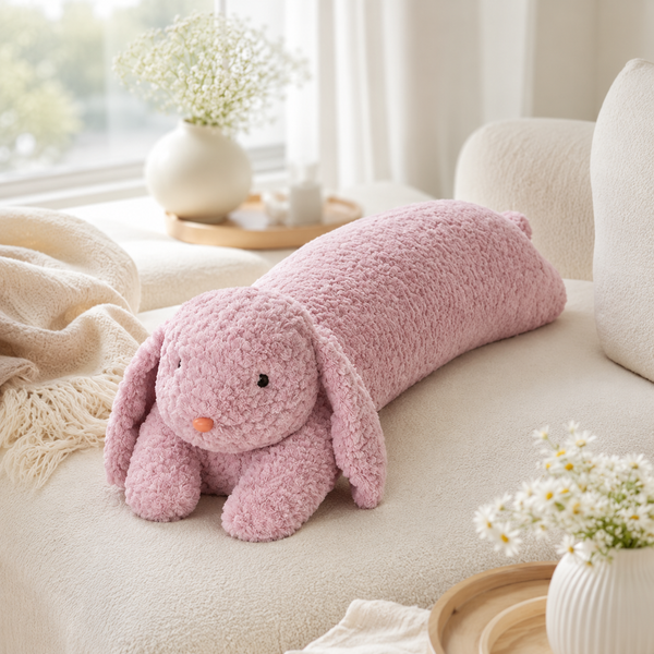** GỐI ÔM THỎ TÍM SIZE 90CM