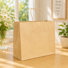 ** Túi giấy KRAFT đựng quà tặng size 25x30x15 cm