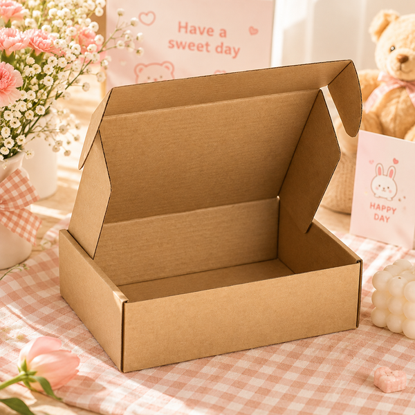** Hộp carton size 25x20x6 cm