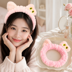 ** Băng đô Mèo đen/hồng