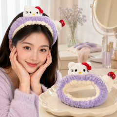 ** Băng đô Mèo Kitty nơ đỏ + cherry