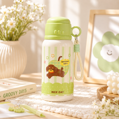 ** Bình giữ nhiệt cún táo nắp ly 500ml