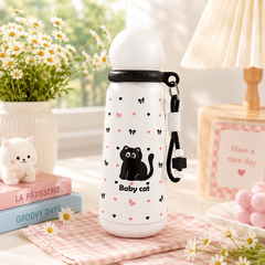 ** Bình giữ nhiệt gấu trúc/cún nắp tròn 460ml