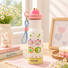 ** Bình giữ nhiệt cổ lọ trái táo kèm dây thừng 500ml