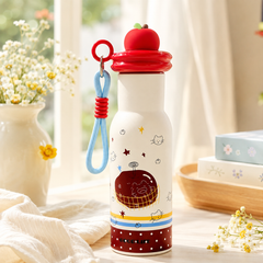 ** Bình giữ nhiệt cổ lọ trái táo kèm dây thừng 500ml