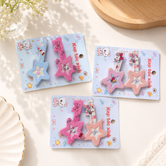 ** Set 2 kẹp mỏ vịt chìa khóa ngôi sao kitty