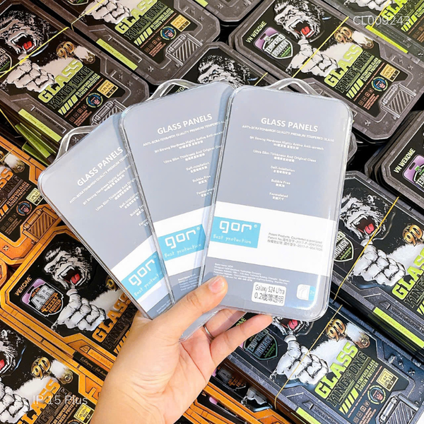 ** DCL IP 13 Pro Max/14 Plus full trong suốt Gor (105K/Kính)