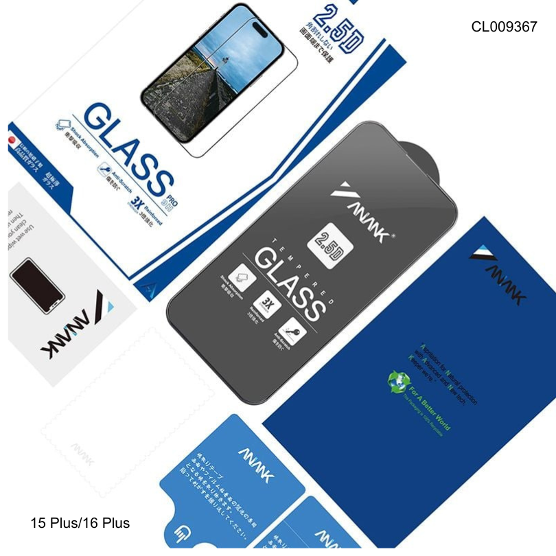 DCL IP 15 Plus/16 Plus Anank trong suốt viền đen