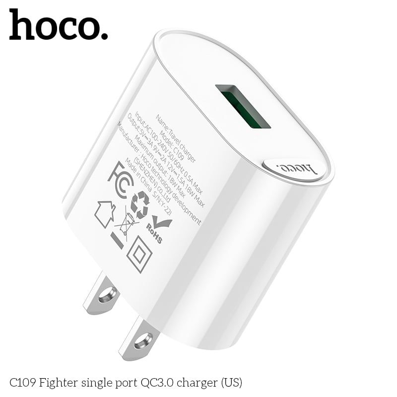 Cóc sạc Hoco C109 1U 18W