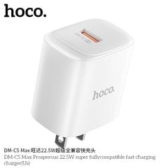 Cóc sạc Hoco DM-C5 Max 22.5W