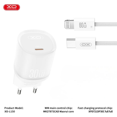 [C] Bộ sạc Type C to Lightning XO L150 30W