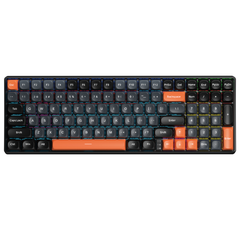 ** Bàn phím cơ 3 mode Aula S100 Pro Đen xám cam, Red Switch
