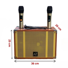 ** Loa kèm 2 mic AT T08