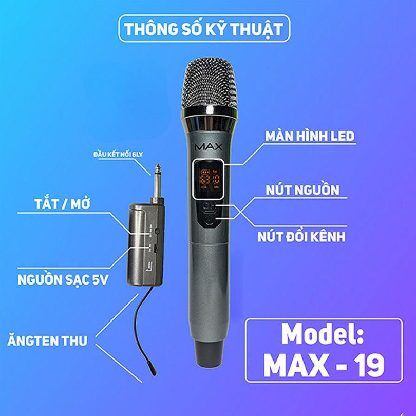 ** Micro không dây Max19