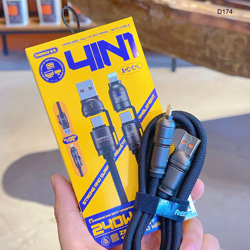 ** Cáp 4 in 1 Remax C1 240W 1.2m