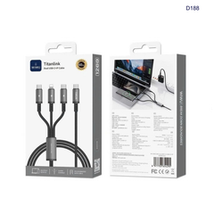 Cáp 3 in 1 Wiwu Titan Link 66W
