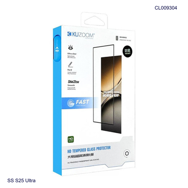 Dán cường lực Samsung S25 Ultra Kuzoom Full keo đen