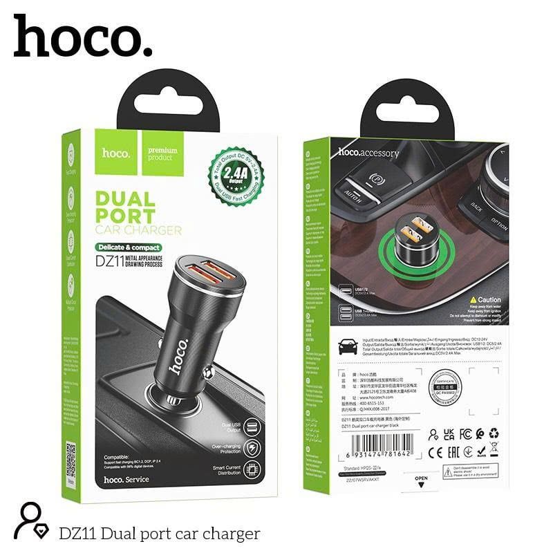 [C] ** Sạc xe hơi Hoco DZ11 2U 2.4A