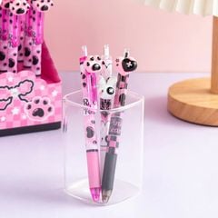 ** Bút bi dạng gel Pink Feast tim/thỏ/chân mèo blackpink (mực xanh)