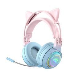 ** Headphone Bluetooth T25 tai mèo có Led