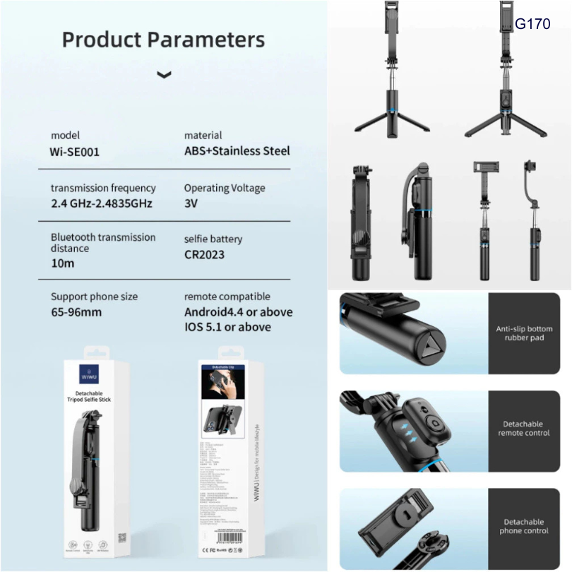 ** Gậy chụp hình Wiwu SE001