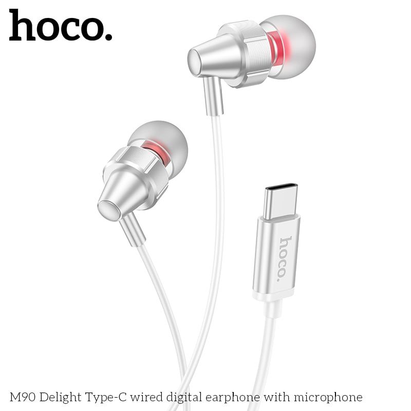 [C] Tai nghe dây Hoco M90 cổng Type C