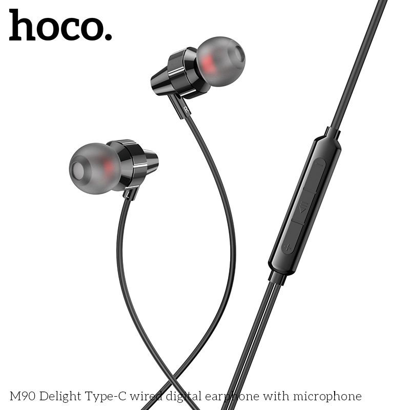 [C] Tai nghe dây Hoco M90 cổng Type C