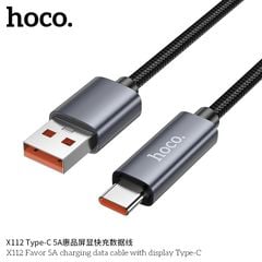 Cáp Type C Hoco X112 5A 1m