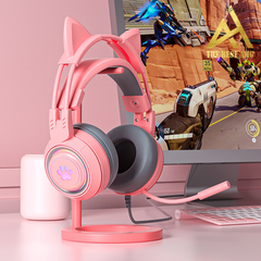 ** Headphone dây G25 tai mèo Led RGB