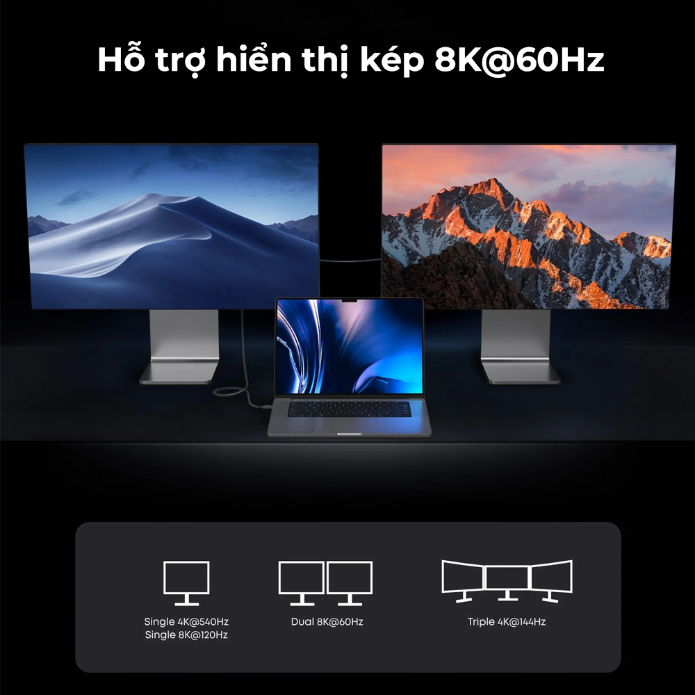 [C] ** Cáp Type C to Type C Anker Prime A84N1 240W 80Gbps, Thunderbolt 5, 8K60Hz 0.5m