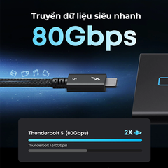 [C] ** Cáp Type C to Type C Anker Prime A84N1 240W 80Gbps, Thunderbolt 5, 8K60Hz 0.5m