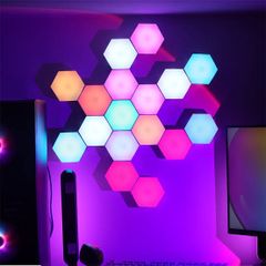 ** Bộ 3 đèn Led RGB tổ ong có APP