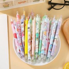 ** Bút bi bấm gel nhiều hình cute mực Đen/Xanh