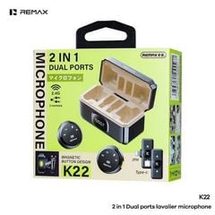 [C] Micro cài áo Remax K22 2 Mic