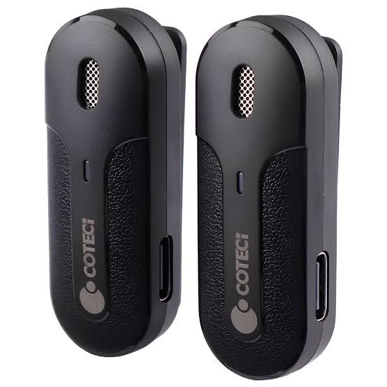 [C] ** Micro cài áo Coteci 74009 2 Mic Cổng Type C