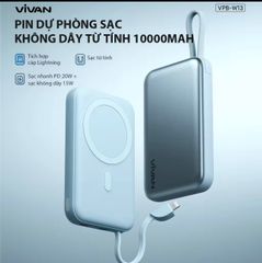 [C] ** Pin dự phòng không dây Vivan VPB-W13 kèm dây