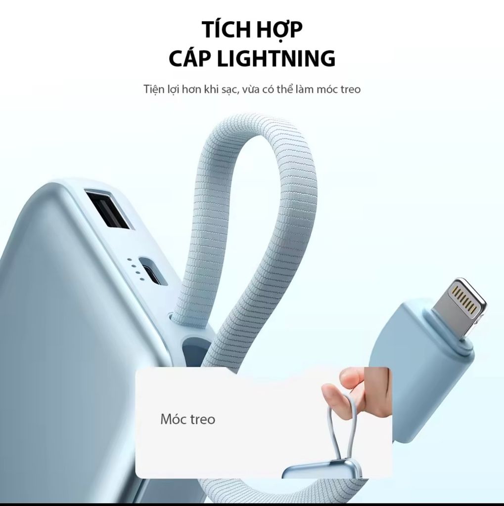 [C] ** Pin dự phòng không dây Vivan VPB-W13 kèm dây