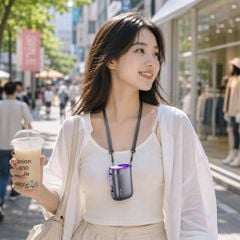 [C] ** Quạt đeo lưng Remax GF07 3.000mAh có sò lạnh