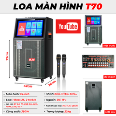 ** Loa màn hình kèm 2 mic T70