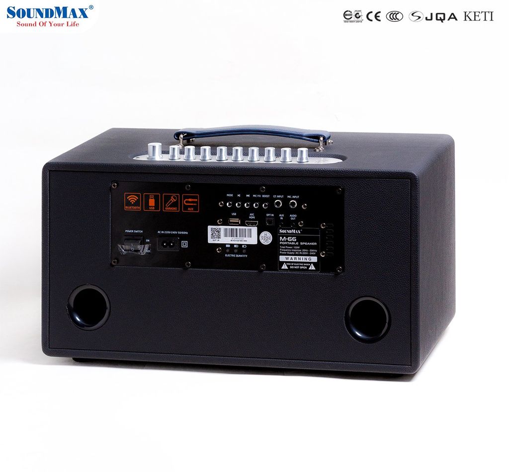 ** Loa Bluetooth kèm 2 Mic Soundmax M66