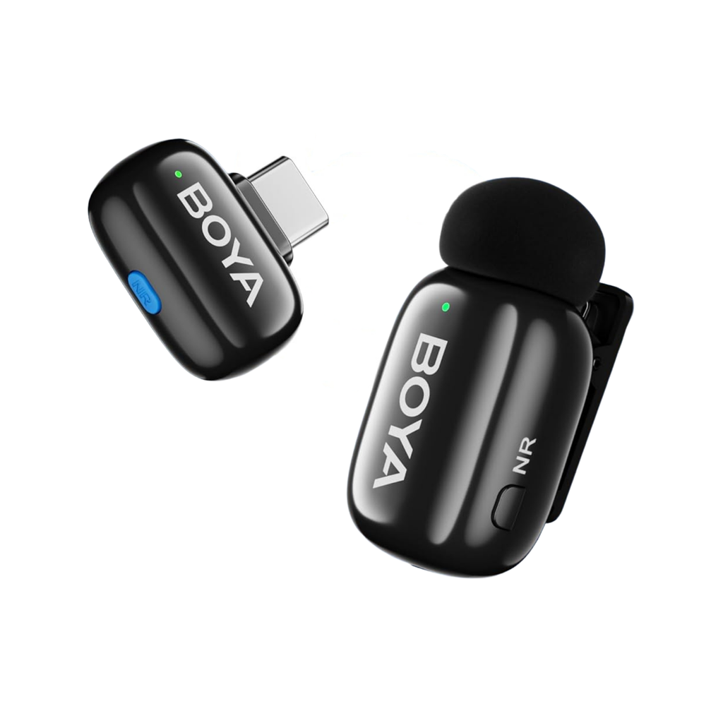 ** Micro cài áo Boya Mini 2 1 Mic cổng C có hộp sạc