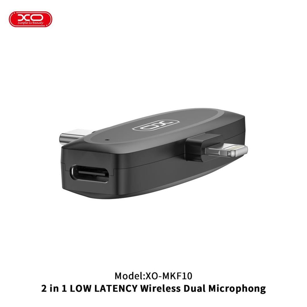 Micro cài áo XO MKF10 2 Mic Cổng Dual