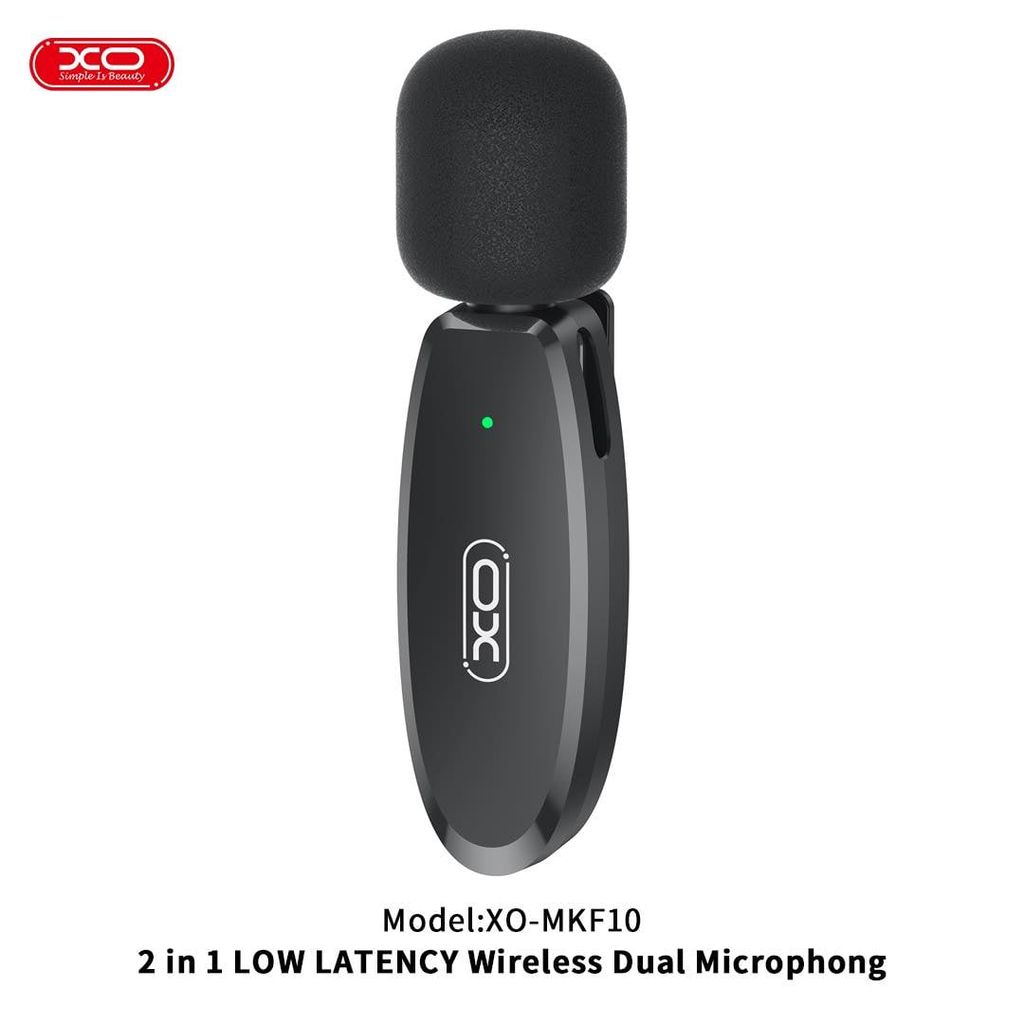 Micro cài áo XO MKF10 2 Mic Cổng Dual