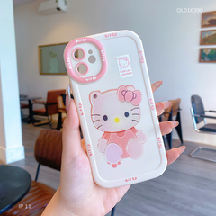 Ốp IP 11 6.1 dẻo Hello Kitty viền kitty