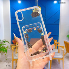 Ốp IP X dẻo trong khe ví Little Black Cat
